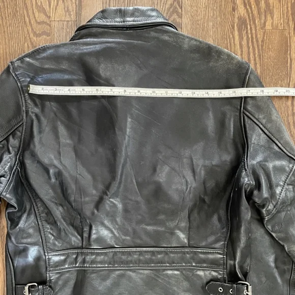 Mens vintage US sheepskin leather jacket